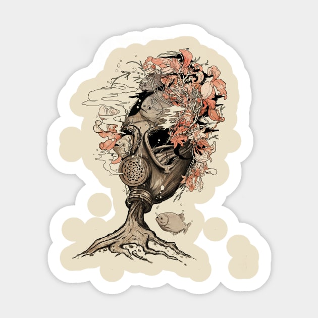 Breathe Sticker by nicebleed